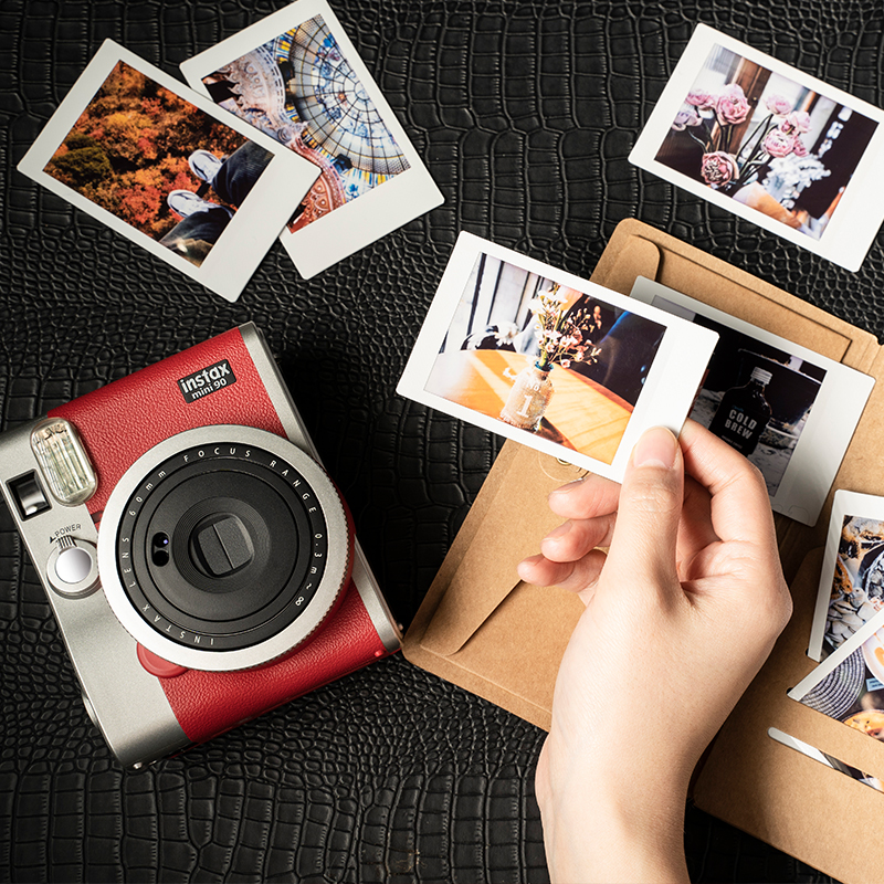 富士立拍立得mini90相机 一次成像立拍得instax mini40复古照相机