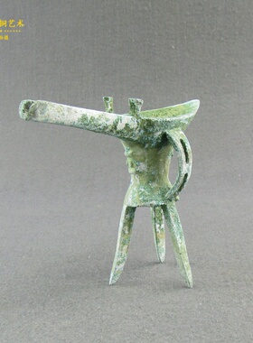 仿古青铜器亚爵家居摆件复古怀旧红斑绿锈工艺礼品公司大堂装饰