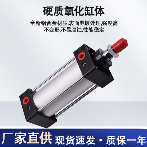标准气缸大推力小型气动SC32X40X50X63X80X100X125X160X200X300-S - 图0