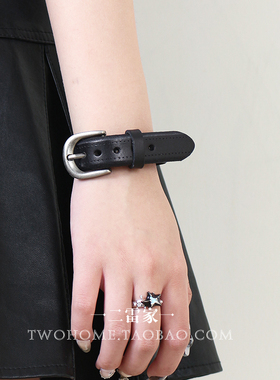 朋克摇滚街头情侣皮质手环简约潮