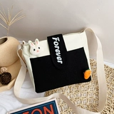 Брендовая японская универсальная свежая небольшая сумка, мультяшная трендовая сумка на одно плечо