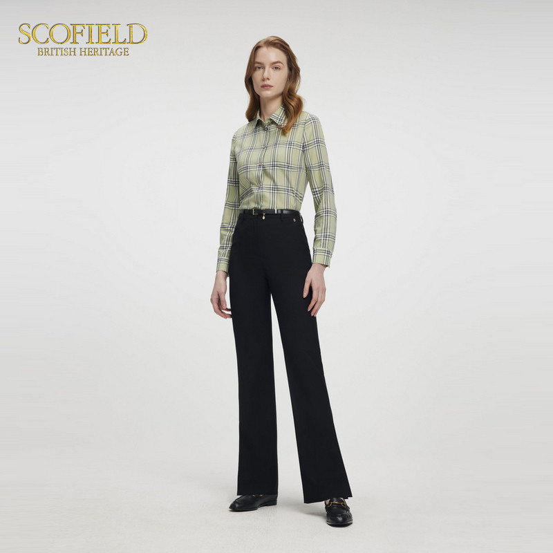 【含绵羊毛】Scofield女装优雅通勤易打理微喇西装裤2025春季新品,淘宝优惠券,粉丝福利购,淘宝优惠卷