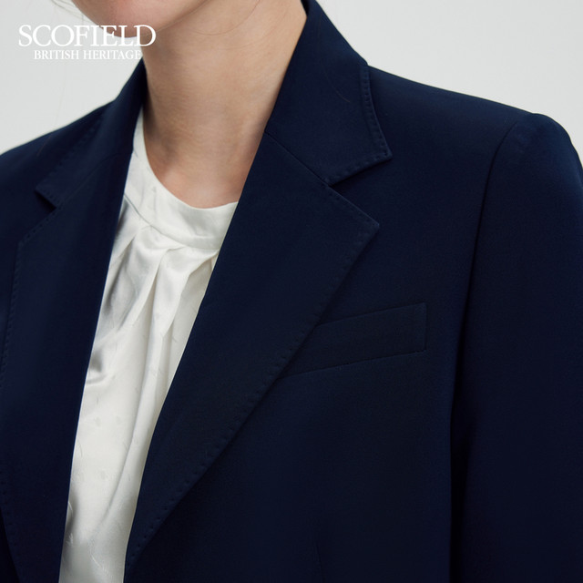 Scofield simple commuter waisted blazer