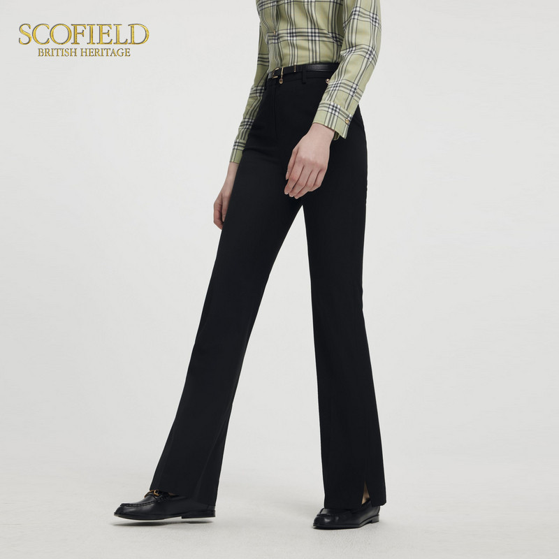 【含绵羊毛】Scofield女装优雅通勤易打理微喇西装裤2025春季新品,淘宝优惠券,粉丝福利购,淘宝优惠卷