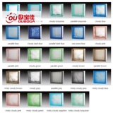 Внутреннее цветовое стеклянное кирпичное крыльцо простая фоновая стена кухня ванная комната может быть установлена ​​с легкой стеной перегородки