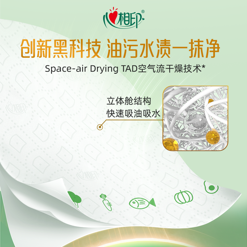 【k姐年货节】心相印高绒立方厨房挂抽/厨房卷纸家用任选,淘宝优惠券,粉丝福利购,淘宝优惠卷