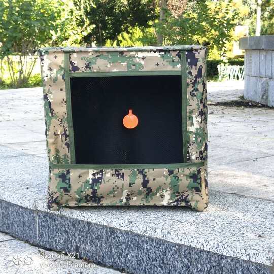 Slingshot practice target box bracket thickened anti-shock silencer cloth folding indoor and outdoor workman's core steel ball recycling