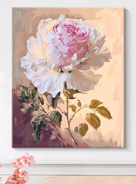 diy数字油画填色画手工丙烯