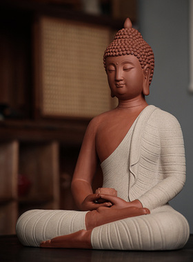 45厘米大陶瓷东南亚佛像释