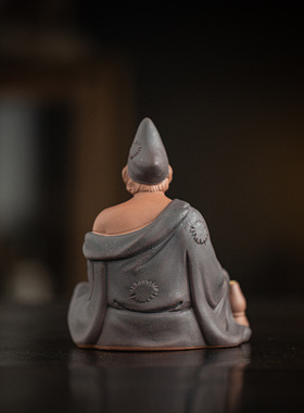 济公活佛陶瓷茶宠摆件禅意人物家居茶室茶桌造景博古架装饰品