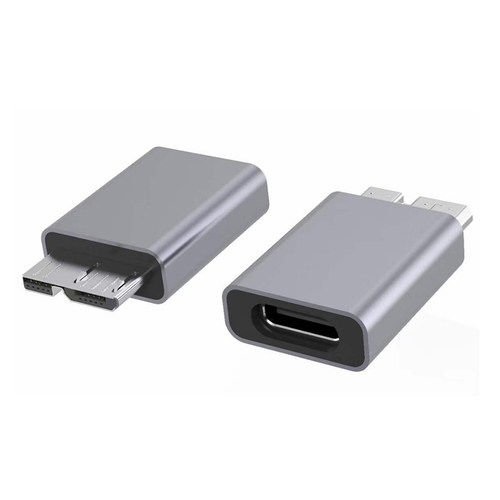 Typec母转MicroUSB3.0转接头移动硬盘线接手机单反相机联机拍摄HUB扩展器连接电脑USBC数据线5Gbps高速转换器 - 图0