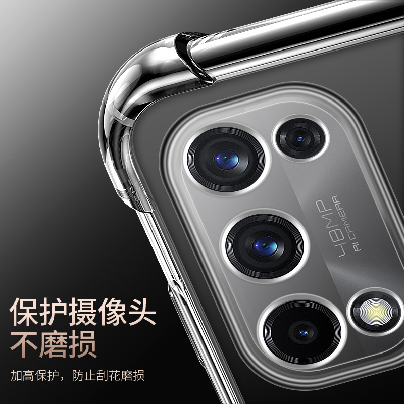 OPPO K7X手机壳K7X气囊防摔全包硅胶软套oppoK7X透明简约男女外壳-图2