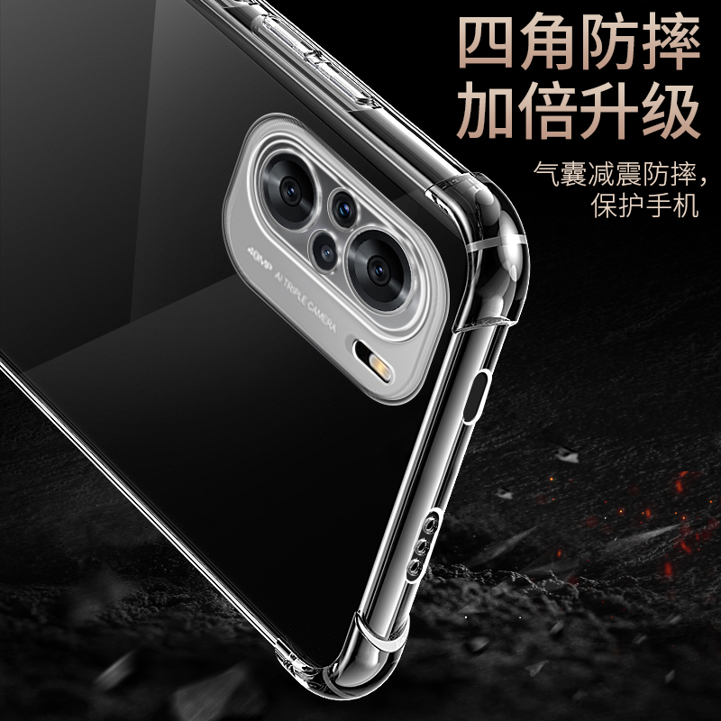 适用于小米红米K40手机壳Redmi K40Pro保护套红米k40s气囊红米K40Pro+防摔红米K40游戏增强版透明全包简约壳 - 图1