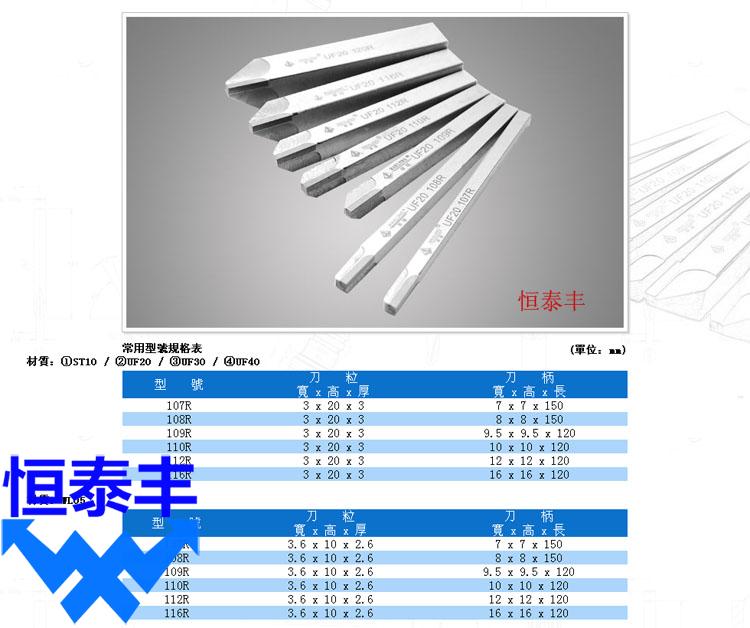 台湾华隆车刀不锈钢车刀数控车刀边刀切断刀平刀勾刀UF20-图1