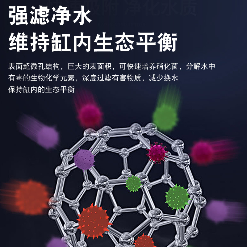 纳米石英球高温烧制鱼缸过滤材料鱼池生化培菌魔方球硝化细菌屋 - 图2