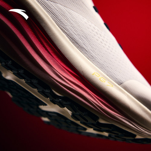 安踏旅步2新年跑步鞋男鞋缓震回弹正品本命年红色运动鞋112615546 - 图0