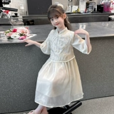 Летнее платье, детское ханьфу, юбка, китайский стиль, подходит для подростков, детская одежда