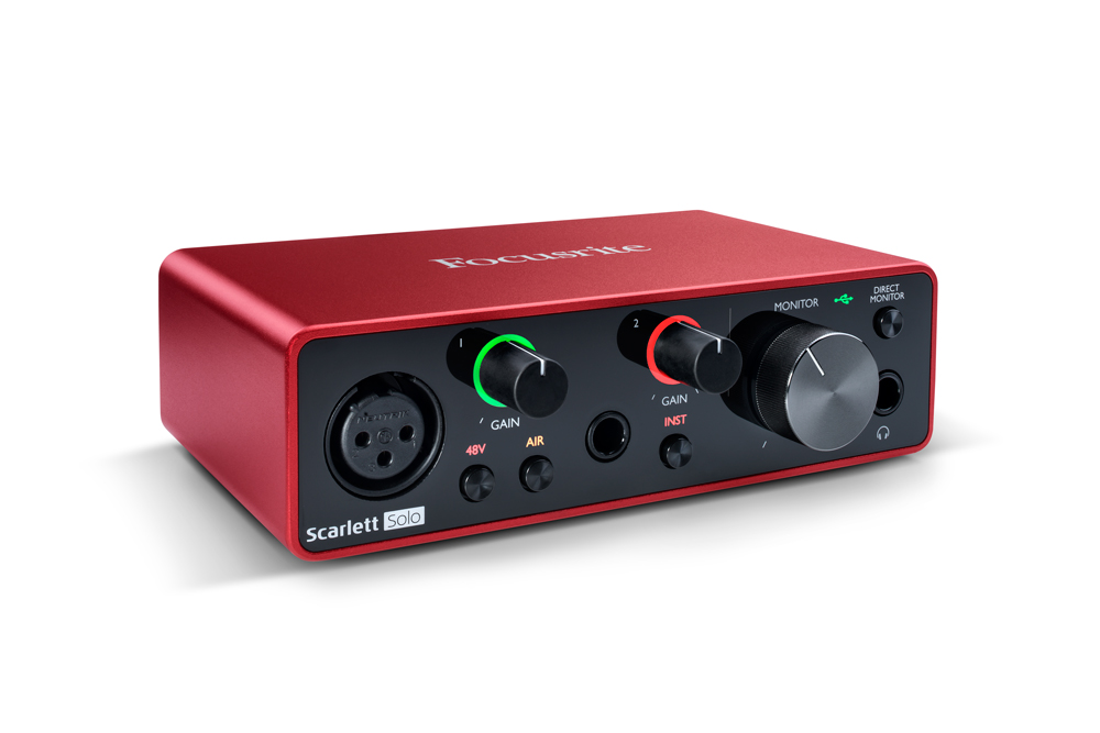 福克斯特Solo三代声卡Focusrite Scarlett2i24i4录音编曲音频接口 - 图1