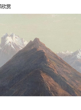 奥地利风景油画客厅玄关装饰画