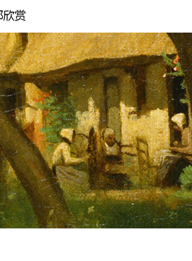 法国巴比松画派风景油画装饰画芯