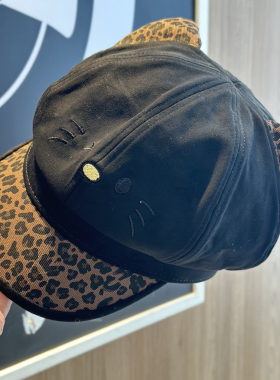 2025新款可爱猫咪豹纹棒球帽