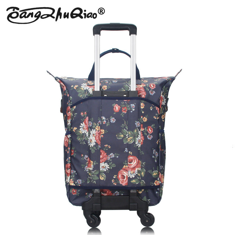 防水印花手提万向轮拉杆包登机箱 bangzhuqiao旅行袋