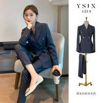 YSJX Autumn Winter Business High-end Suit Suit Women Dress Temperament Superior Fashion Jacket Goddess Van Pro West Suit