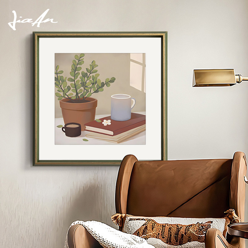加安加丽现代简约沙发背景墙装饰画北欧文艺餐厅挂画玄关艺术壁画,淘宝优惠券,粉丝福利购,淘宝优惠卷