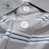 Áo sơ mi nam polo của St. Paul sọc cotton cotton pha trộn áo thun cotton ngắn tay giản dị PS12KT402 - Polo