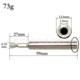 Hexagonal handle mini saw blade connecting rod batch head 40Cr extension rod connecting rod saw blade rod power tool accessories