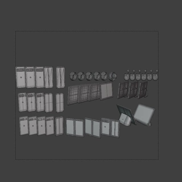 Mobile phone tablet headset 3D model 3D material blender/c4d/fbx/obj electronic product watch