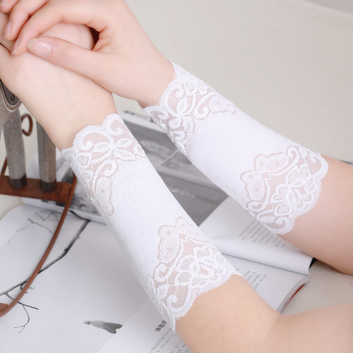 春夏防晒护腕护肘护胳膊手臂套遮挡疤痕纹身装饰手腕粗细可以定制 - 图1