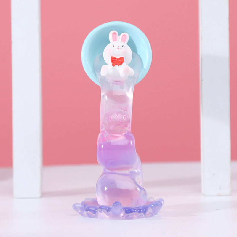 时光流淌可爱小兔子坐浪花儿童学生礼物创意树脂儿童房装饰品摆件
