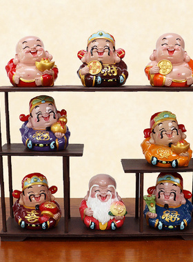 福禄寿生日礼物老人摆件寿星摆件