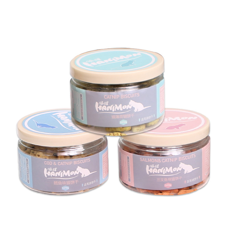 宅猫酱 唤醒猫咪饼干零食去毛球猫薄荷三文鱼磨牙营养奖励零食50g,淘宝优惠券,粉丝福利购,淘宝优惠卷