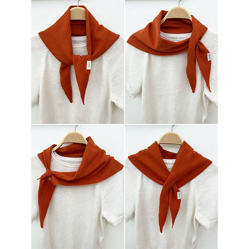 100%纯羊毛针织三角巾披肩女秋冬保暖护颈围脖多功能百搭小围巾潮,淘宝优惠券,粉丝福利购,淘宝优惠卷