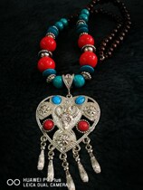 Necklace Mongolian Necklace Ethnic Retro Style Ladies Necklace Inner Mongolia Crafts Gifts Swing Accessories Necklace Two Strips