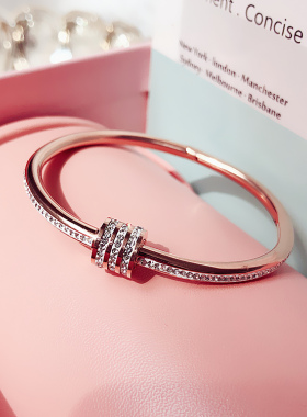 钛钢韩版超闪手环网红同款不掉色