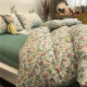 Four-piece set of American pastoral small floral bed