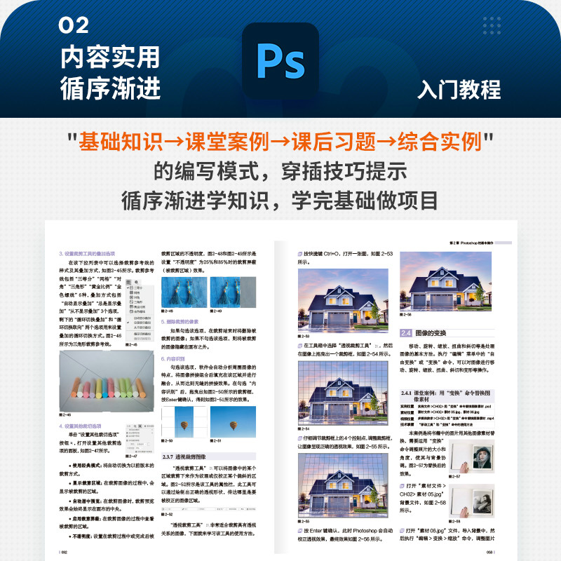 【官方旗舰店】中文版Photoshop 2021入门教程图像处理入门平面设计人像抠图修图wps教程书籍 ps书籍零基础自学电脑办公软件教程-图2