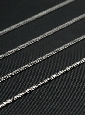 古典加厚镀白金意大利百搭锁骨链