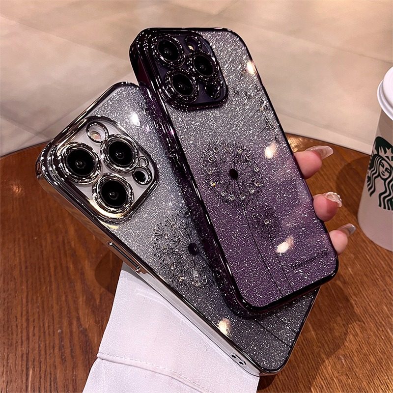 酷图适用苹果16promax手机壳15女新款iphone13保护套高级感14pm水钻蒲公英plus透明全包防摔软壳11简约奢华12,淘宝优惠券,粉丝福利购,淘宝优惠卷