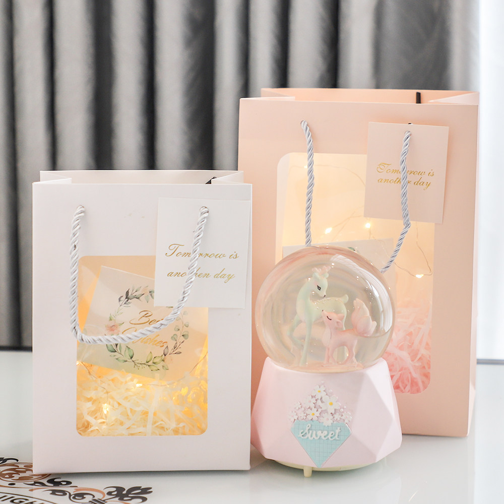 轻奢简约透明开窗礼品手提纸袋高级感装烟鲜花束伴手礼包装手提袋,淘宝优惠券,粉丝福利购,淘宝优惠卷