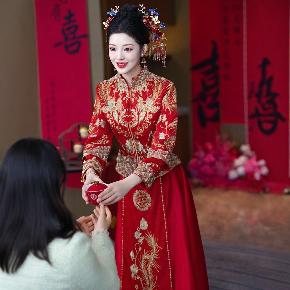 秀禾服服婚服夏季2025新款小个子结婚龙凤褂出阁禾秀大码嫁衣,淘宝优惠券,粉丝福利购,淘宝优惠卷