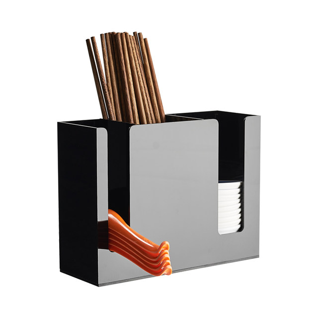 Acrylic spoon chopstick straw storage