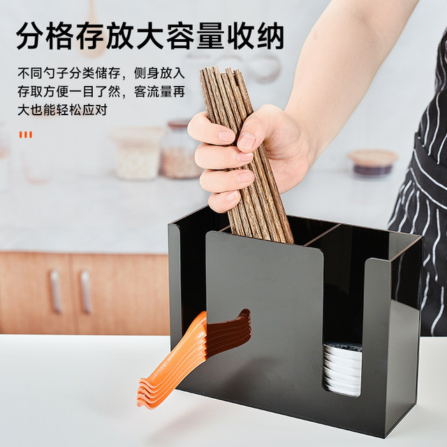Acrylic spoon chopstick straw storage