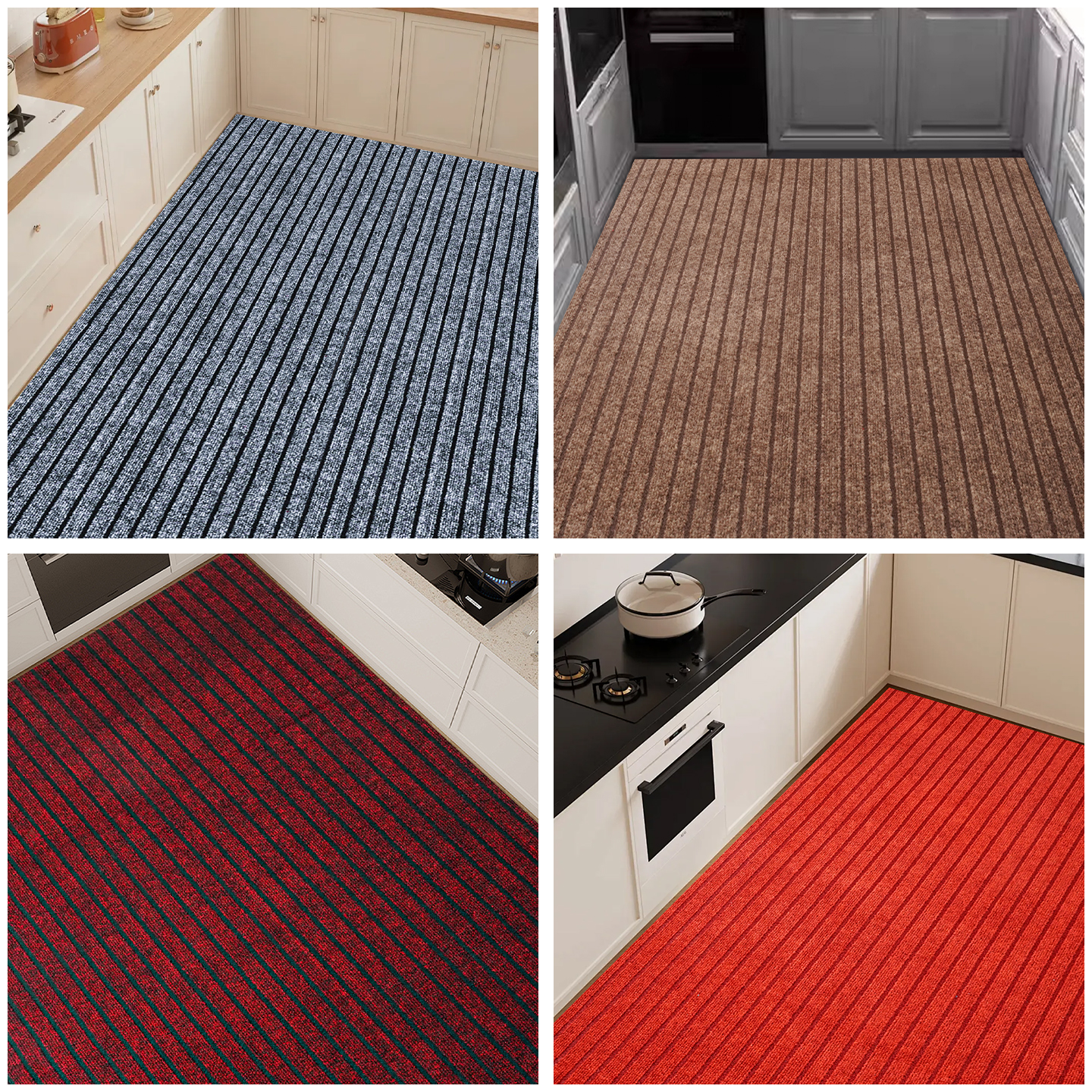 厨房专用地垫商用防水防油脚垫简约吸油耐脏防滑地毯可擦免洗垫子 - 图0