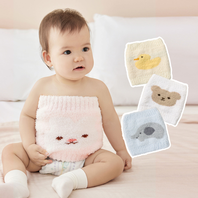 尼多熊婴儿肚围秋冬加绒护肚神器