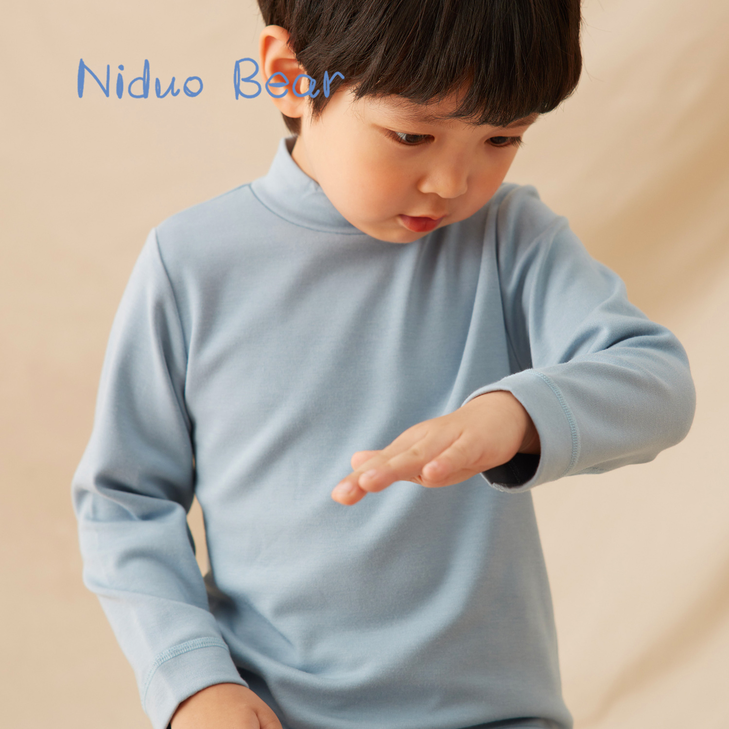 男童加绒德绒保暖保暖衣 尼多熊内衣套装