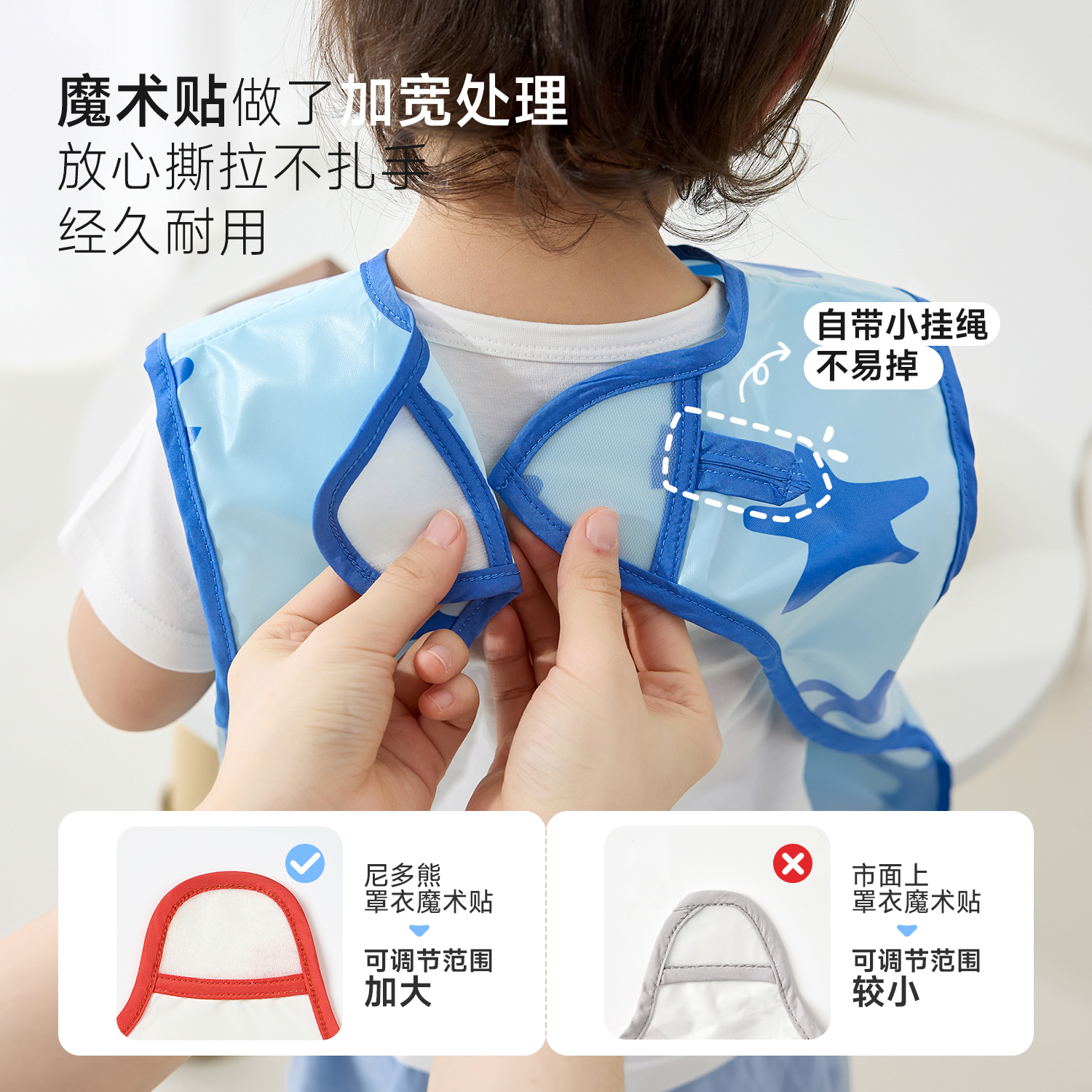 Nidobear baby smock children's eating bib